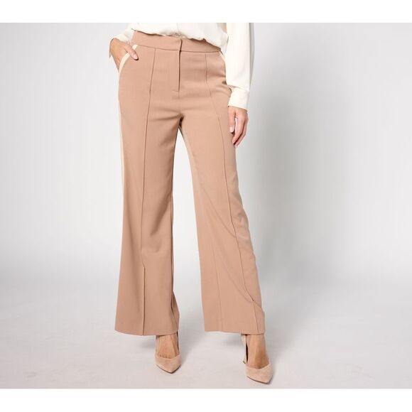 Studio Park Pants - Studio Park Women's Pants Sz 12 Wide Leg Trouser Brown A628896